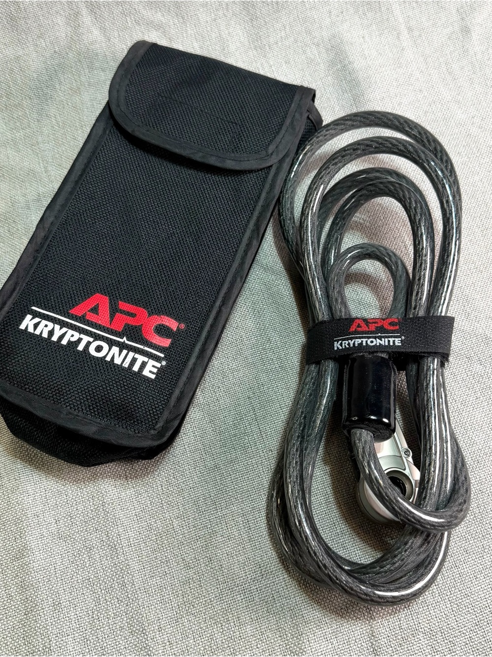 APC Kryptonite Laptop Cable Lock with Carry Pouch - Black